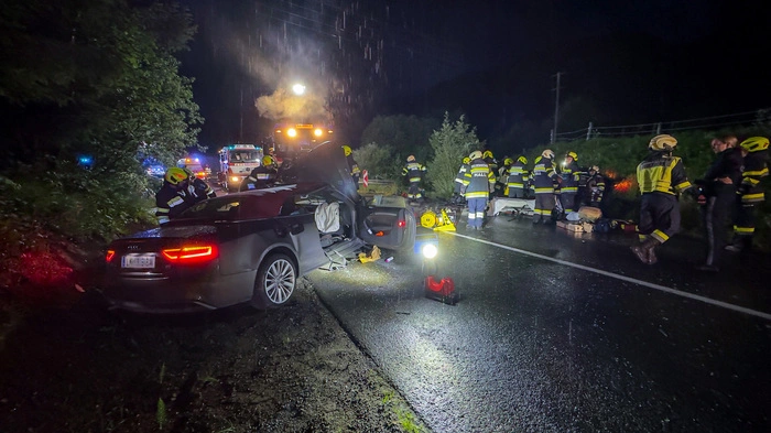 Die Unfallstelle auf der B 117