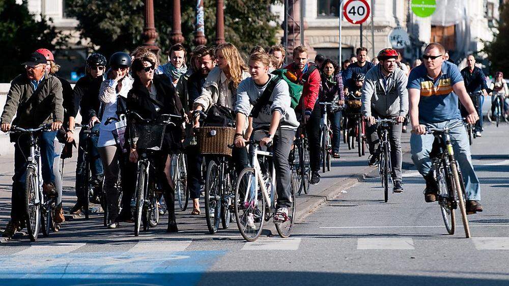 Vorbild Kopgenhagen: Dort fahren mehr Leute mit dem Rad als mit dem Auto