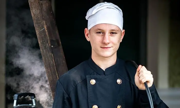 Stolzer Rauchfangkehrer: Manuel Rußheim vor seinem Unfall