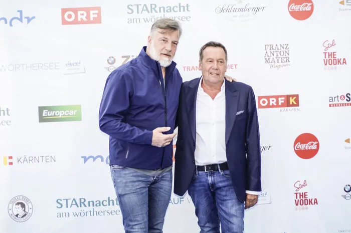 Marc Marshall mit Roland Kaiser (rechts)