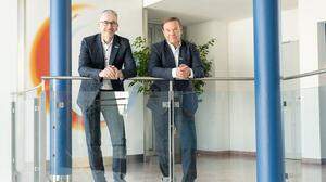 Kurt Ternegg (rechts) mit Manfred Baumgartner. „Ich bedanke mich für das Vertrauen der Firmengründer“, erklärt der neu bestellte Geschäftsführer