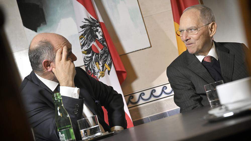Wolfgang Schäuble und Wolfgang Sobotka im Interview