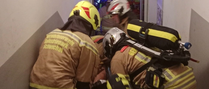 Die Berufsfeuerwehr stand mit 23 Kräften im Einsatz