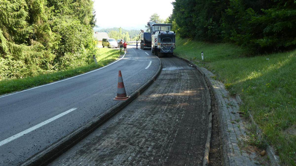 Blick auf die Baustelle B69