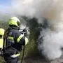 18 Feuerwehrleute waren beim Brandeinsatz gefordert