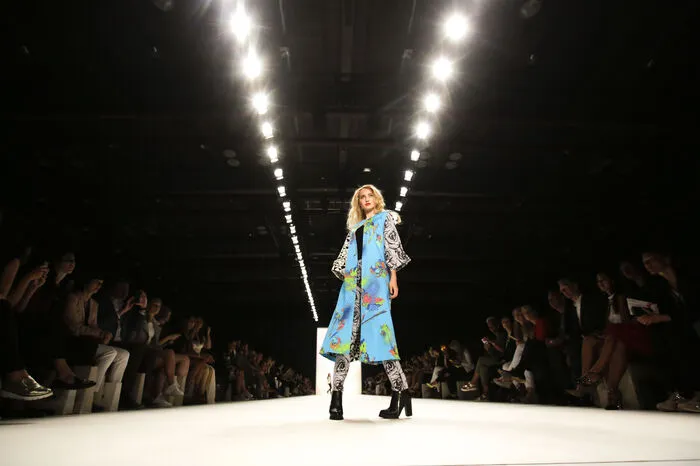 Anja Gockel bei der Berlin Fashion Week