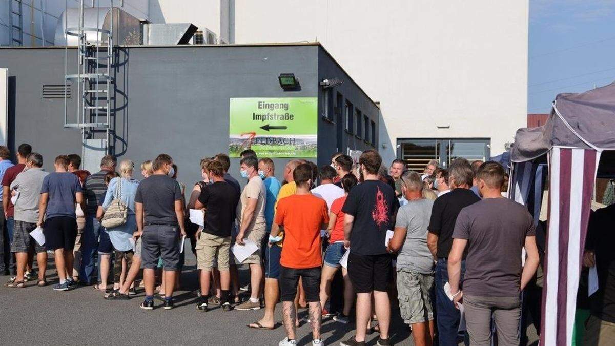 Großer Andrang bei der Impfaktion in Feldbach