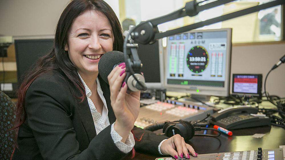 Cristina Popi im Radiosender