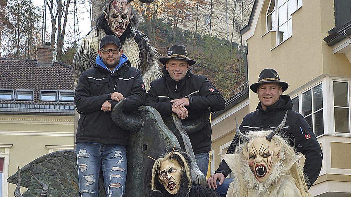 Die Krampusgruppe der Kulturstadt ist heute Abend startbereit