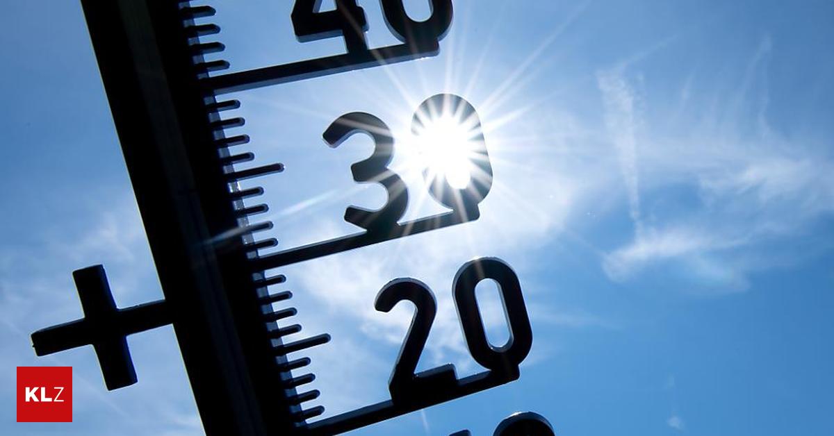 Record heat in Carinthia ended with heavy thunderstorms