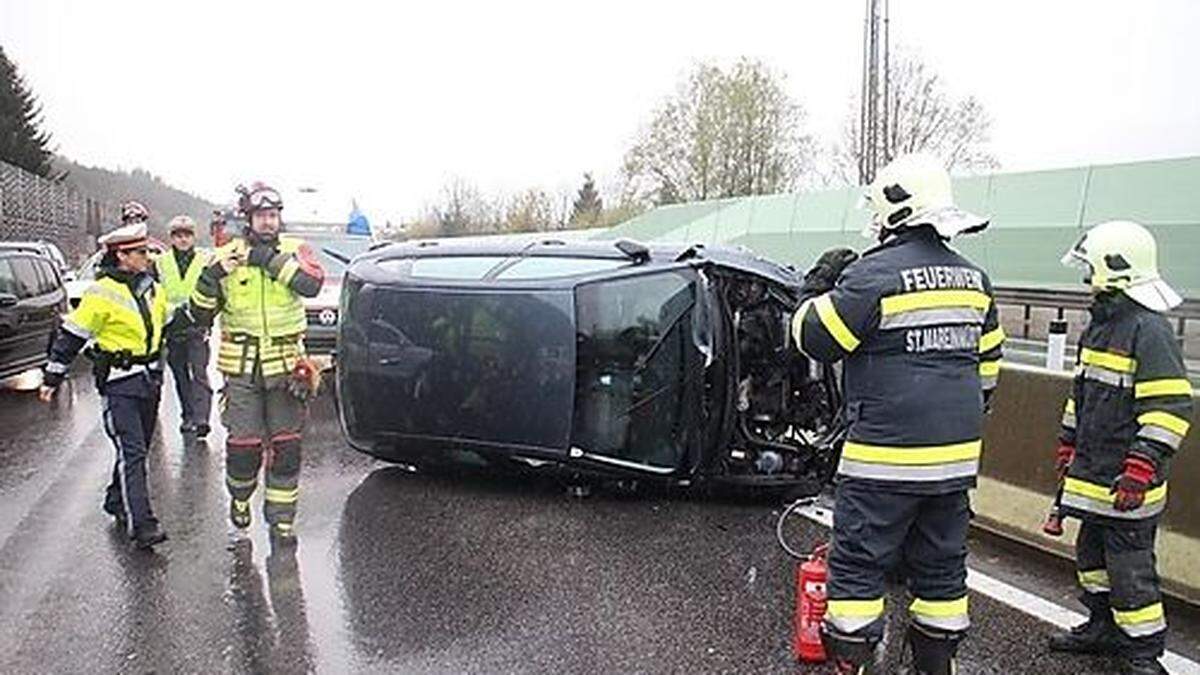 Der Lenker wurde zum Glück nur leicht verletzt