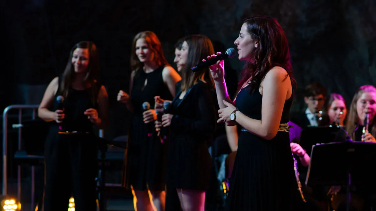 Das Landesjugendblasorchester Steiermark auf den Kasematten in Graz