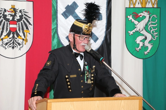 Gerhard Zach von der Knappschaft Vordernberg konnte sich über eine gelungene Barbarafeier freuen.