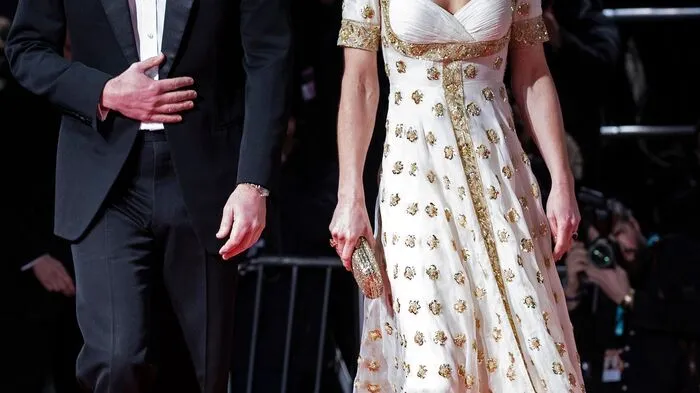 Das gibt es nur in London: Zu den britischen Filmpreise kamen auch Prinz William und Herzogin Catherine.
