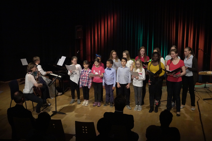 Die Kindersinggruppe....