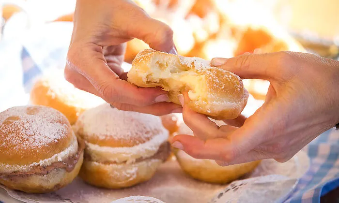 Fluffige Vanillekrapfen