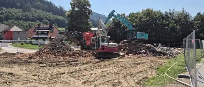 Zu sehen ist eine Baustelle