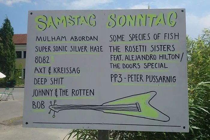 Das Line-Up der Live-Bands.