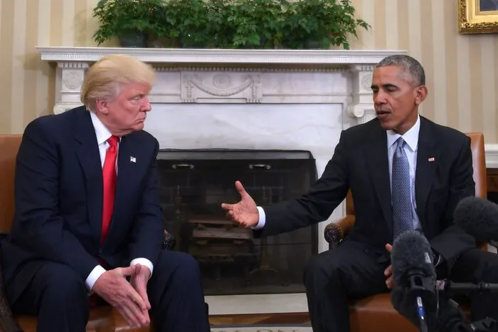 Zu Trump gewandt, sagte Obama: "Wenn Sie erfolgreich sind, ist das Land erfolgreich."