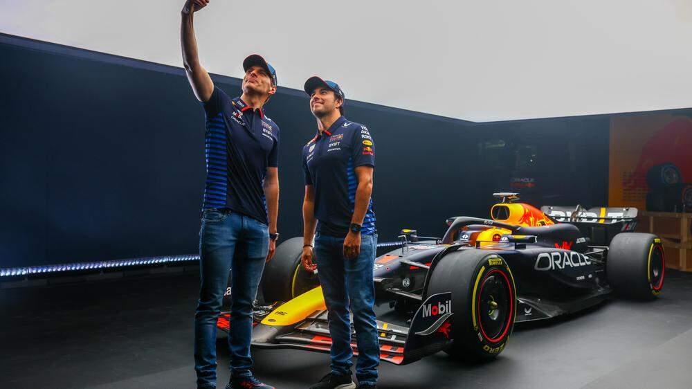 Max Verstappen, Sergio Perez und der neue Red Bull 