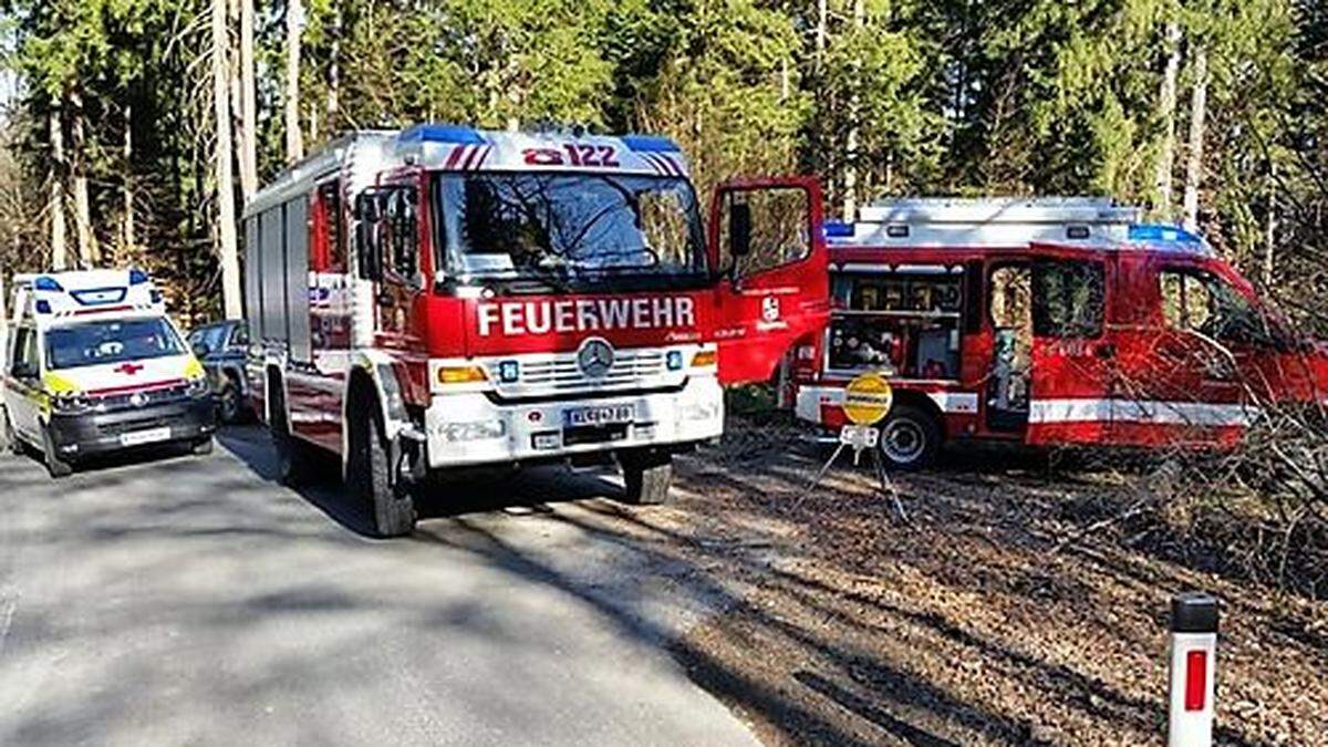 In einem Waldstück in Ebenthal passierte der Unfall