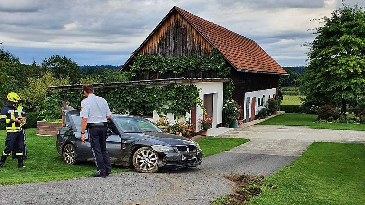 Die Feuerwehr Rassach und die Polizei Stainz rückten zum Einsatz aus