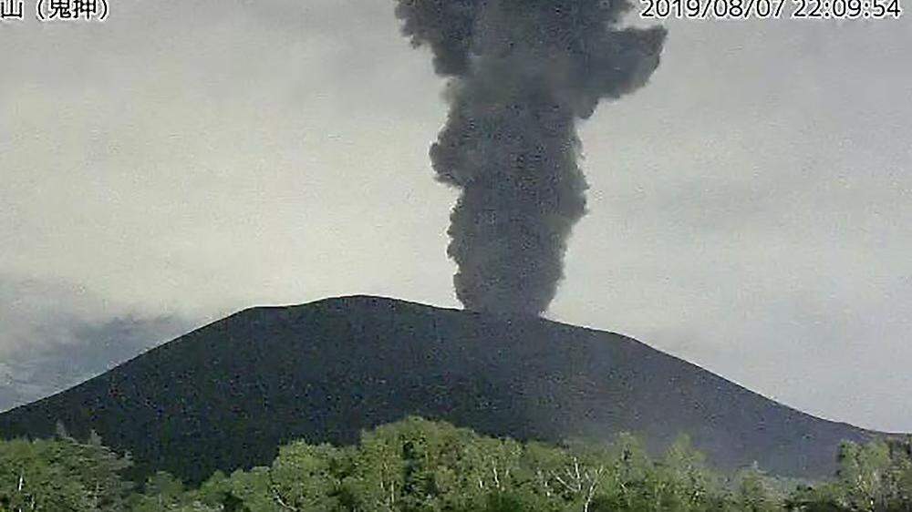 Der Vulkan brach am Donnerstag aus