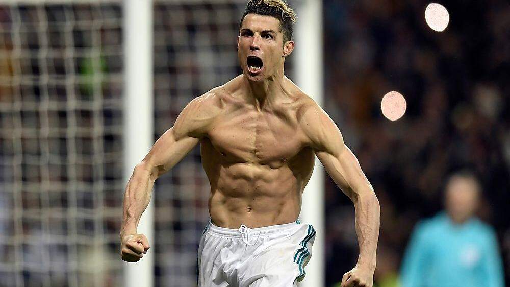 Zeigte Muskeln: Cristiano Ronaldo