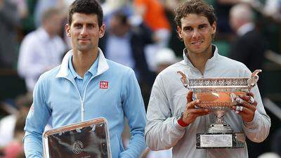 2014 hieß der French-Open-Sieger Rafael Nadal (rechts)