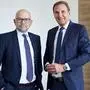 Die Vorstandsdirektoren Udo Berger und Gerhard Greimer