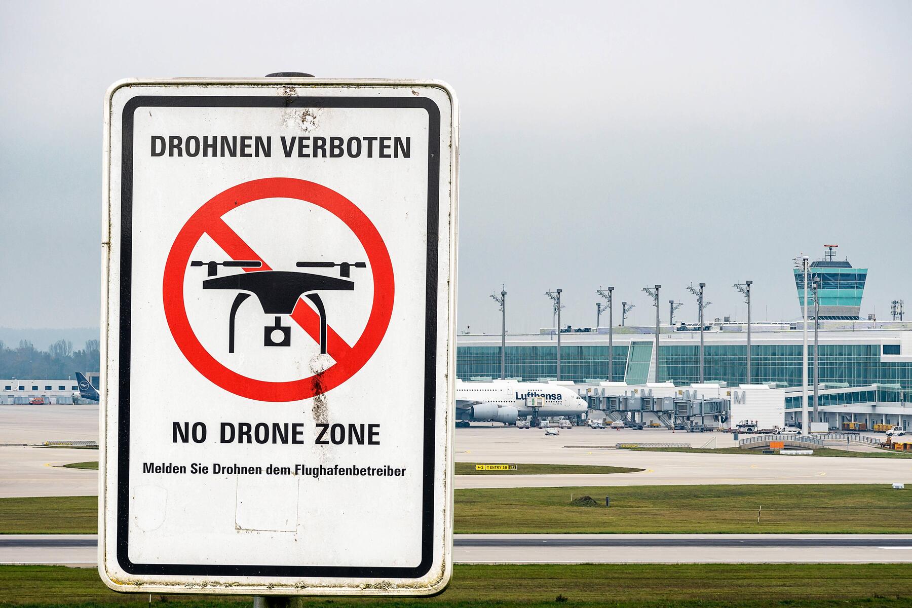 Flughafen München stoppt Betrieb nach Drohnensichtung