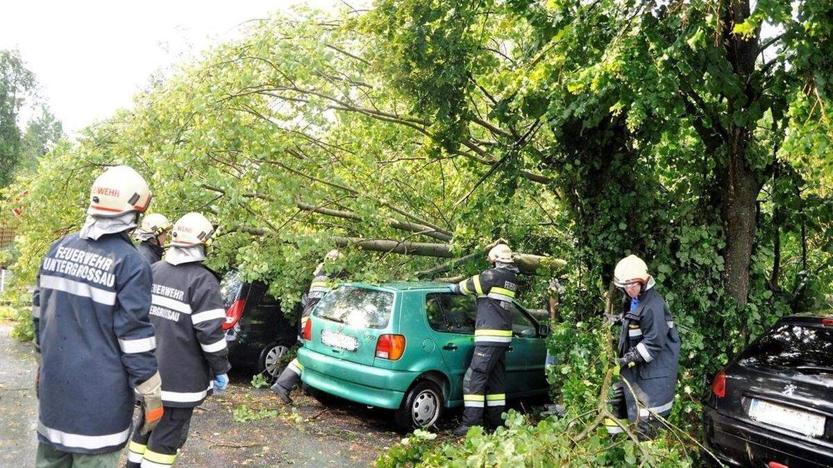 Unwetter im Raum Sinabelkirchen