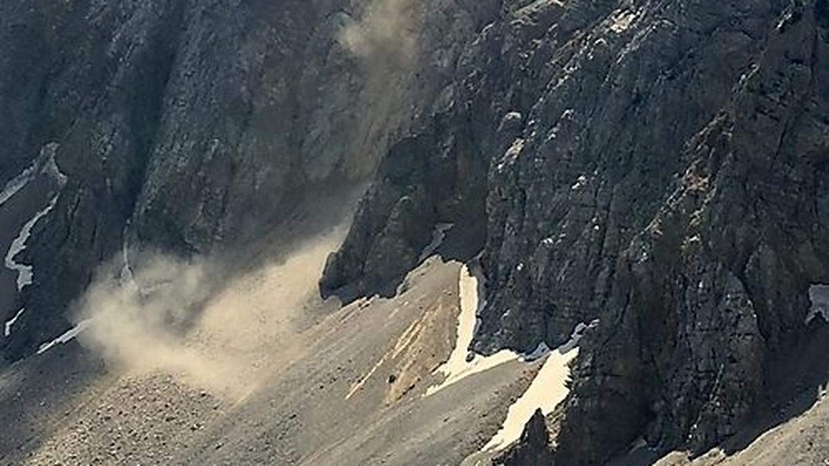 Im Bereich der Vertatscha hat sich Gestein gelöst