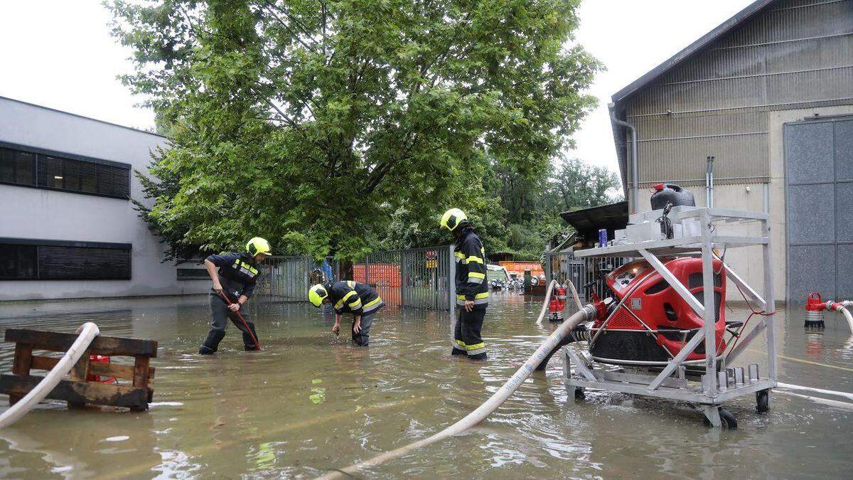Die Südsteiermark stand Anfang August unter Wasser, Hilfe kam aus allen Bezirken