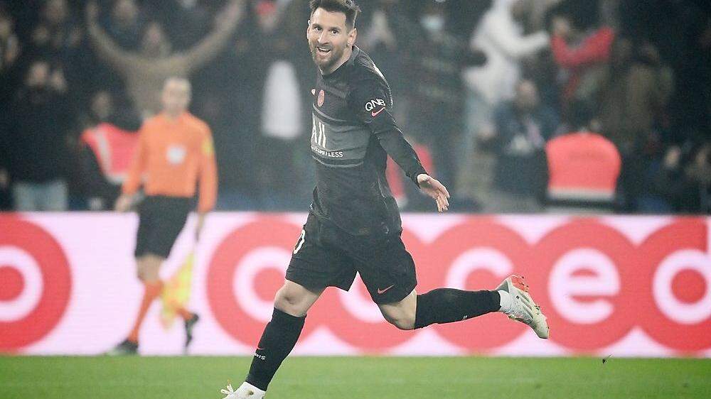 Lionel Messi durfte endlich auch in der Liga über einen Treffer für PSG jubeln.