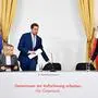 Staatssekretärin Michaela Schmidt (SPÖ), Staatssekretär Alexander Pröll (ÖVP) und Bildungsminister Christoph Wiederkehr (Neos) bei einer Pressekonferenz.