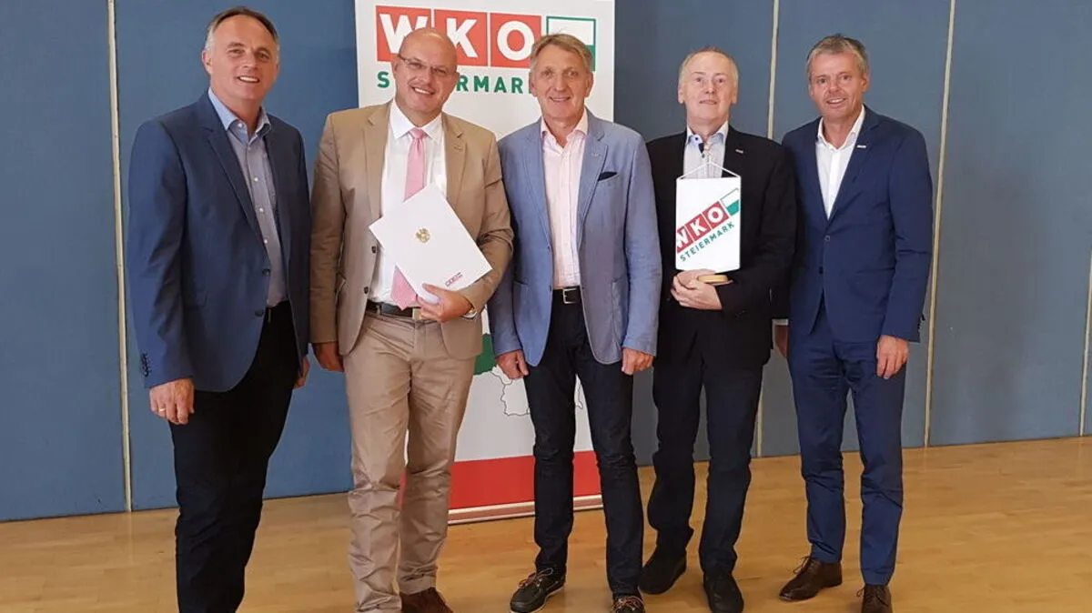 Karl Schmidhofer, Norbert Steinwidder, Josef Herk, Hans Peter Wimmer und Michael Gassner