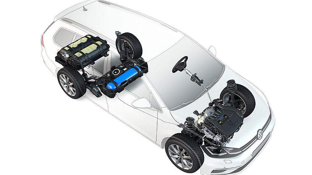 Der VW Golf Variant TGI hat jetzt drei Erdgas-Tanks