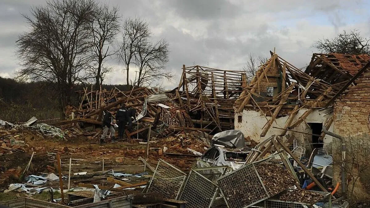 Der Unglücksort zwei Tage nach der Explosion