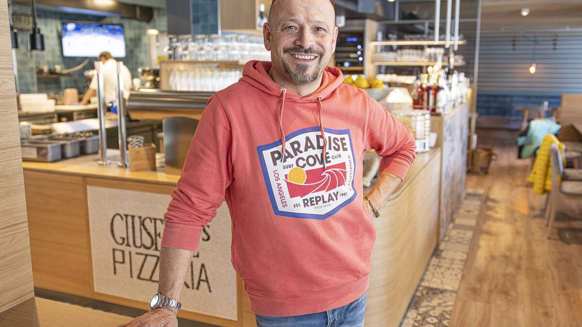 &quot;Giuseppe's&quot;-Chef Gerhard Leitner serviert die beliebteste Pizza der Region Villach