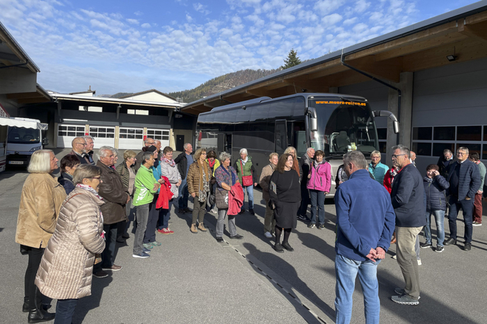 Die Rundfahrt endete im neuen Dienstleistungszentrum in der Mariazeller Straße