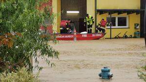 Unwetter: Der Dauerregen im Sommer 2023 überschwemmte auch Gosdorf