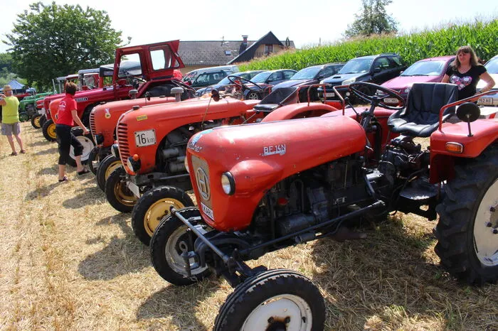 . . . die mehr als 150 Oldtimer-Traktoren, Motorräder und Autos.