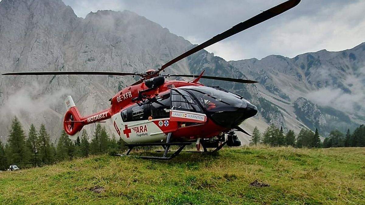 RK-1 flog die Verletzte ins Klinikum Klagenfurt - Symbolfoto