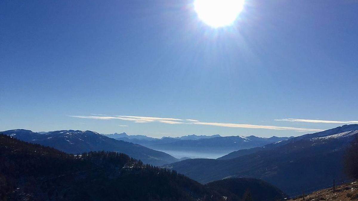 Auf den Bergen Sonne, in den Tälern teilweise Nebel: So die Prognose für den Samstag