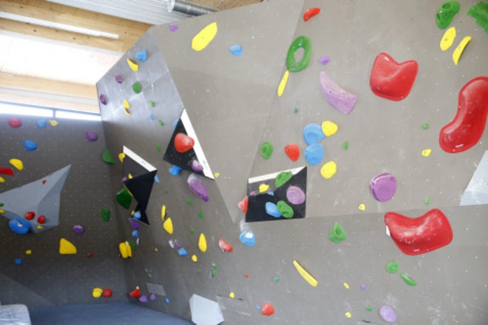 Extra wurde auch ein Boulderbereich angefertigt.