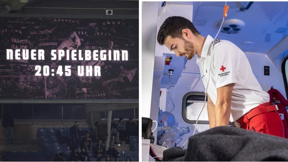 Zwei Mal kam es im Sturm-Stadion zu dramatischen Vorfällen, zwei Mal war auch Simon Mavec im Einsatz (hier auf einem Symbolfoto)