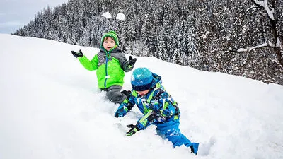 Bei Familie Seebacher in Gnesau sorgte der Neuschnee in der Vorwoche schon für Freude. Jetzt kommt noch mehr Neuschnee