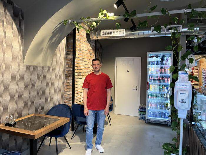 Mohamed Rihawi in seinem neuen Laden