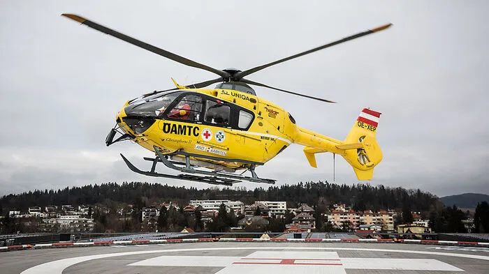Der Verletzte wurde ins Klinikum Klagenfurt geflogen